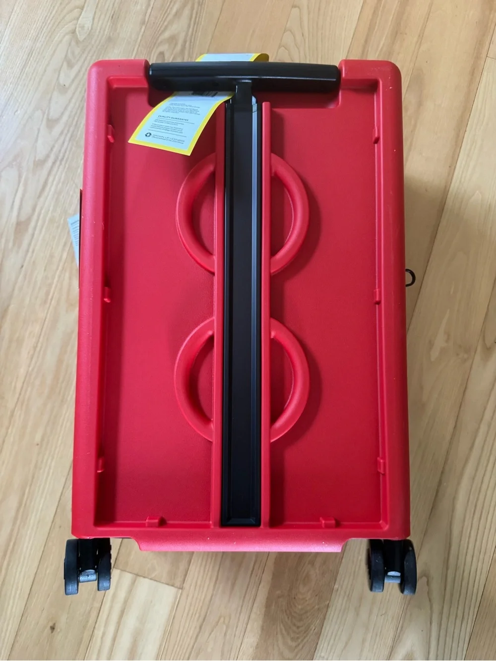 LEGO Carry On Suitcase Hard Shell Spinner Luggage Red Brick NWT Travel Bag